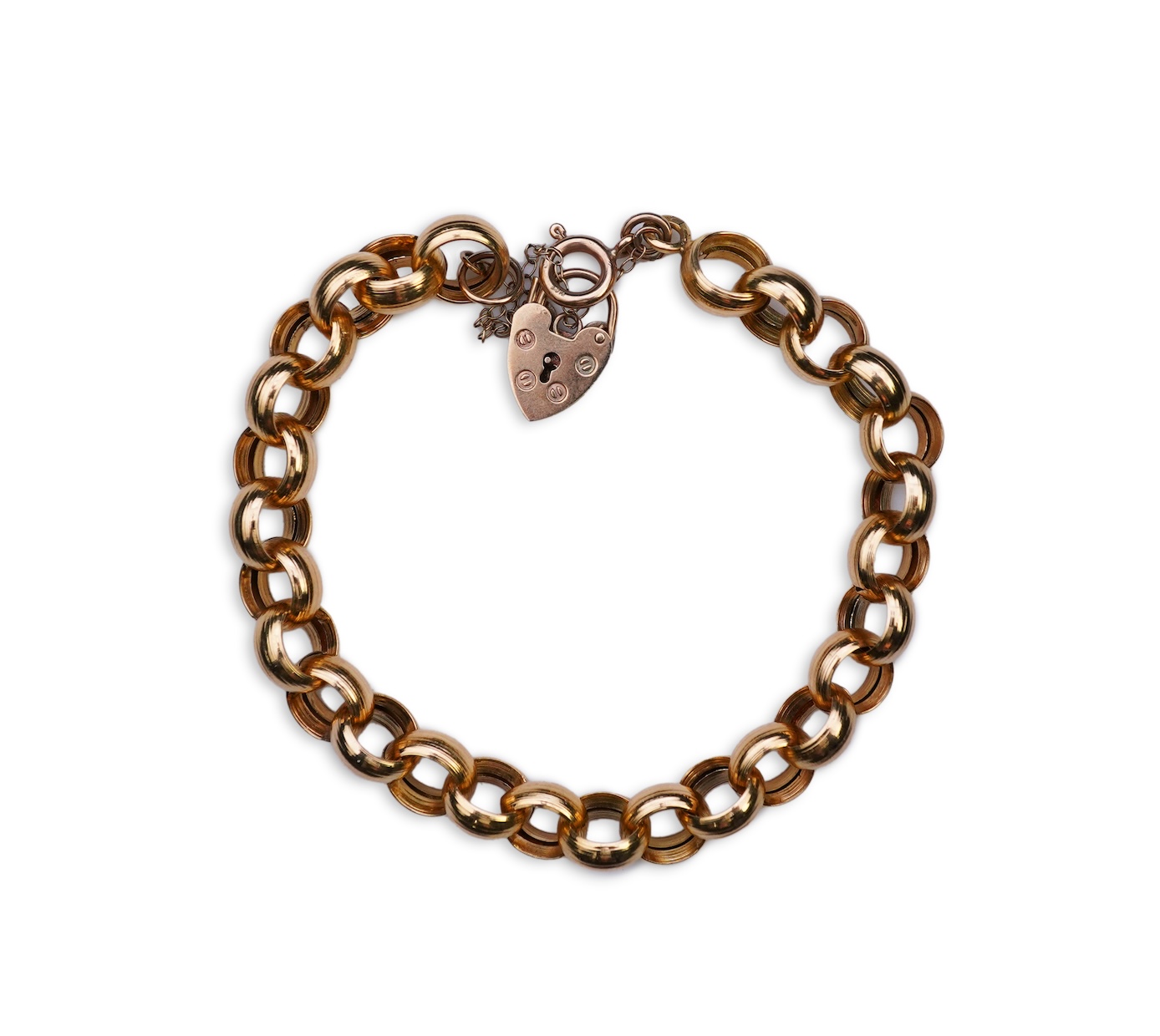 An 18ct gold bracelet